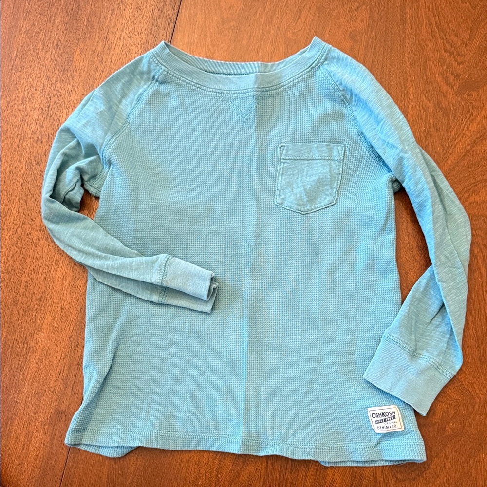 OshKosh B'gosh Kids Teal Long Sleeve Tee